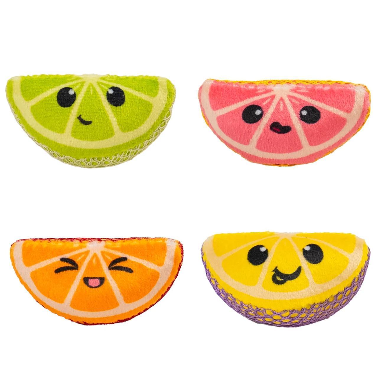 Outward Hound Catstages Fruit Wedges Catnip Toys 4ct