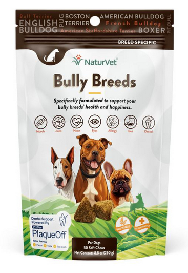 NaturVet Bully Breeds Soft Chew 50ct