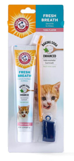 Arm & Hammer Fresh Breath Dental Kit for Kittens - Tuna