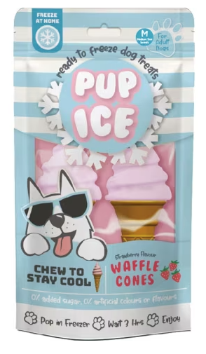 Pup Ice Waffle Cone Strawberry