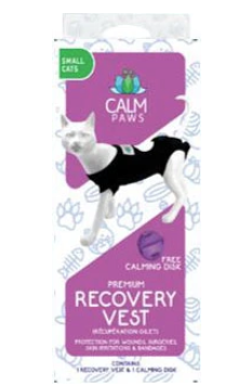 Calm Paws Recovery Vest for Cats Med/Large