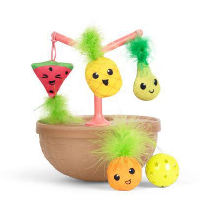 Outward Hound Hunt N' Wobble Fruit Bowl Wobbling Cat Toy