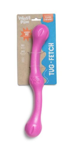 West Paw Zwig Dog Toy Hot Pink Large 13.75"