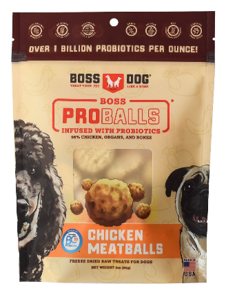 Boss Dog Probiotic Meatball Chicken 3z