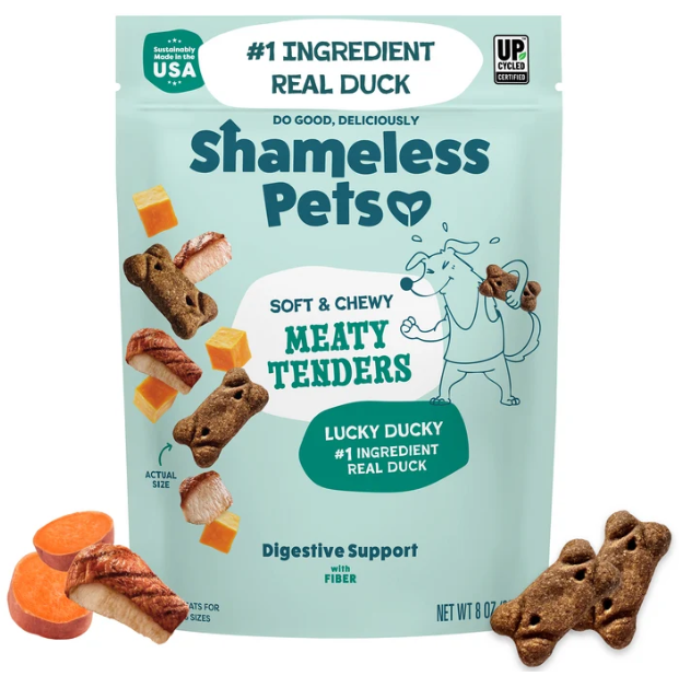 Shameless Pets Lucky Ducky Meaty Tenders 8oz