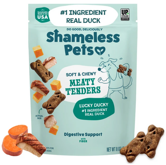 Shameless Pets Lucky Ducky Meaty Tenders 8oz