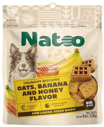 Natoo Biscuits Oats, Banana & Honey Big Bites