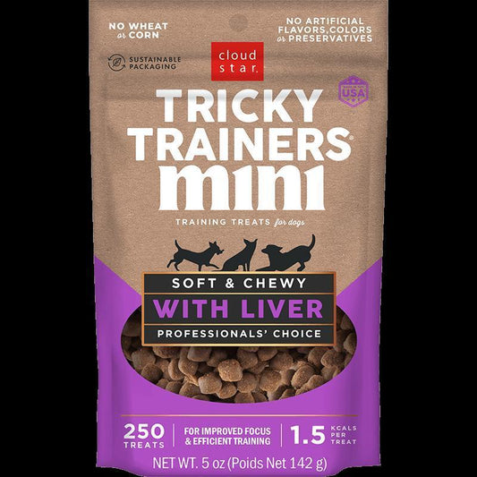 Cloud Star Dog Tricky Trainer Mini Liver 5oz