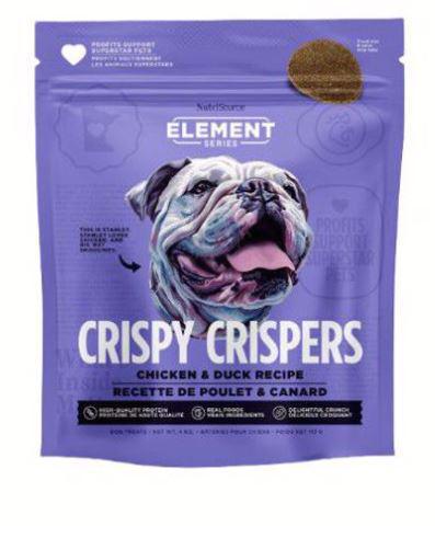 Nutri Source Dog Element Series Chick Duck Crispy Crispers 4z