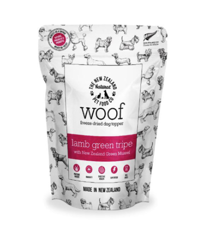 New Zealand Pet Woof Lamb Green Tripe Topper 6.3oz