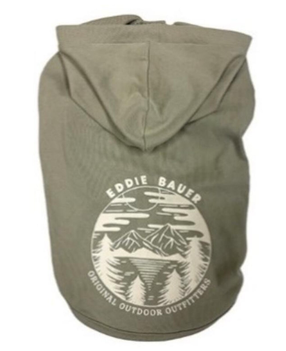 Petrageous Eddie Bauer Landscape Graphic Hoodie Fern Green MD