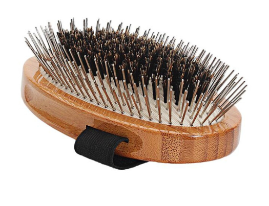 Bass Hybrid Groomer Palm Brush