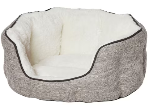 Quiet Time Tulip Bed Fur Taupe XS