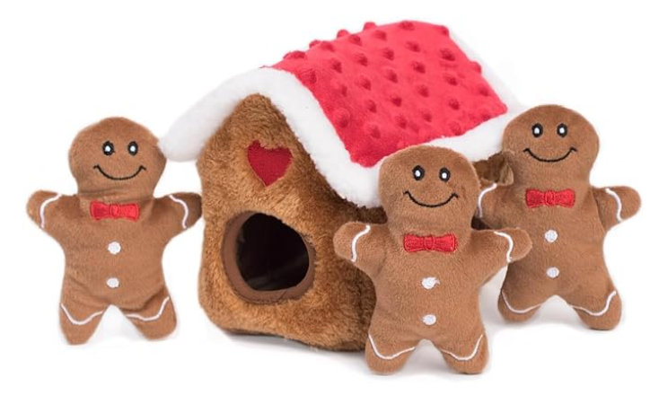 Zippy Paws Holiday Burrow - Gingerbread House