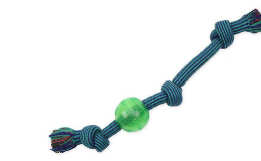 Mammoth Large Extra 3 Knot Tug w/ TPR Ball 20"