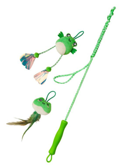 Ethical Pet SPOT Loopity Loop Wand Frog/Tadpole Cat Toy