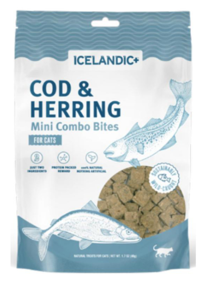 Icelandic+ Mini Cod & Herring Cat Bites 1.7oz