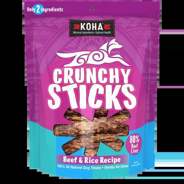 Koha 10.58oz Dog Treat Air Dried Beef Crunchy Sticks