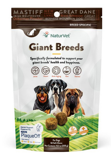 NaturVet Giant Breeds Soft Chew 50ct