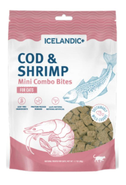 Icelandic+ Mini Cod & Shrimp Cat Bites 1.7oz