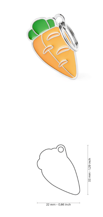 MyFamily Food ID Tag Carrot