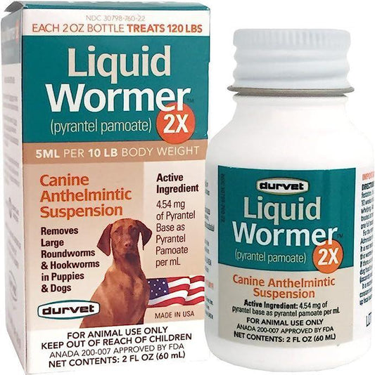 Durvet Liquid Wormer Dogs & Puppies 2oz