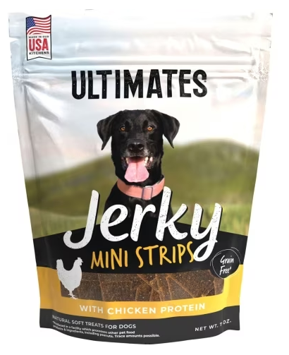 Ultimates Jerky Mini Strips Chicken 7oz