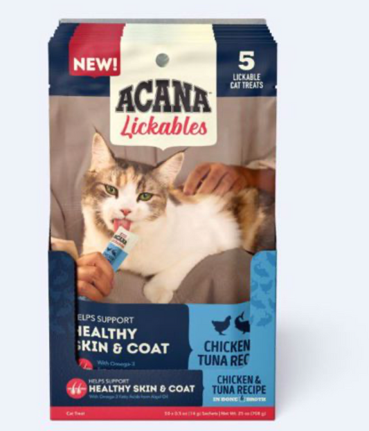 Acana Chick Tuna Skincoat Lickables 0.5oz 5ct