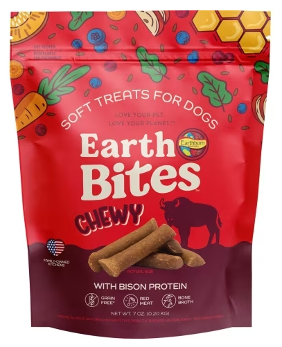 Earthborn GF Earthbites Chewy Bison 7oz