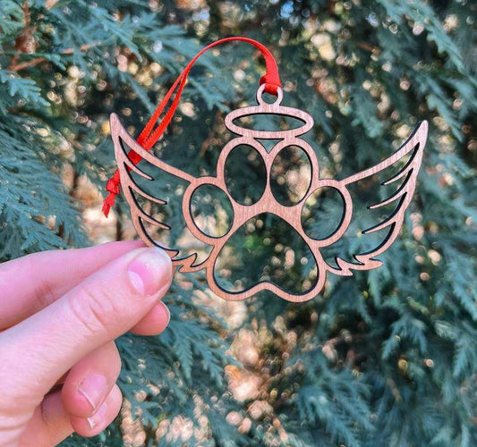 P&T Wood Ornament Angel