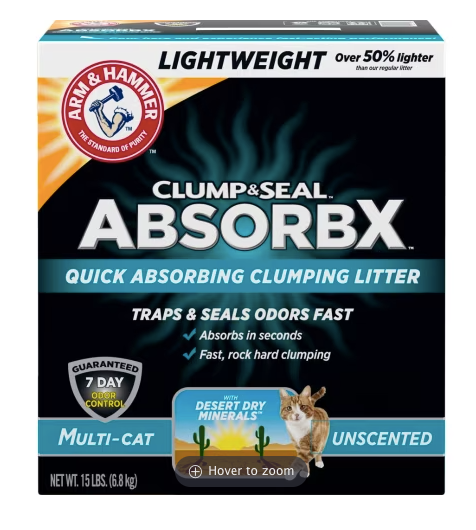 Arm & Hammer Absorbx Lightweight Unscented 15#