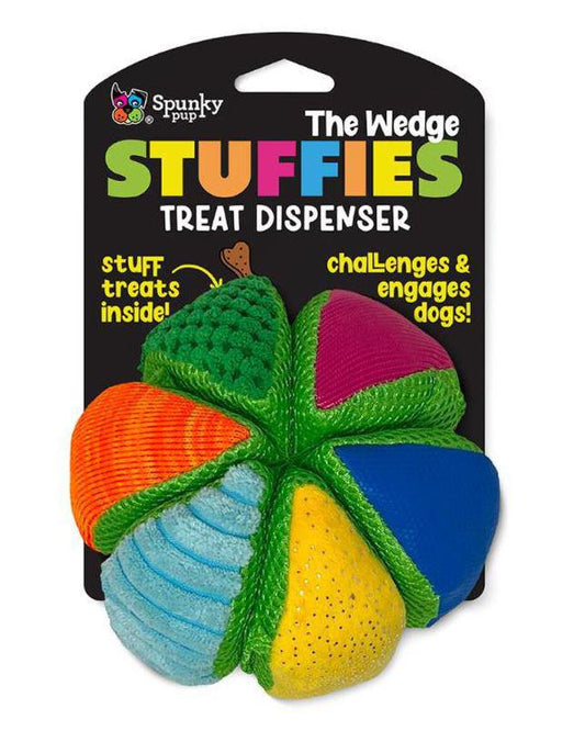 Spunky Pup Stuffies The Wedge Treat Dispensing Toy