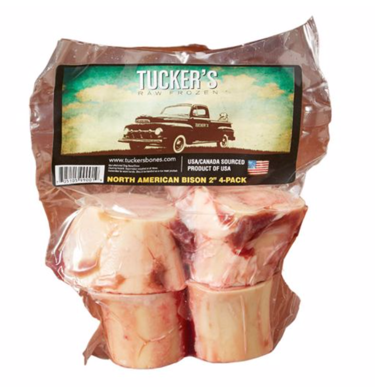 Tuckers 6in 2 pk Bison Bone Frozen