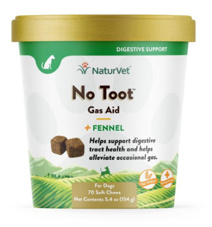 NaturVet No Toot Gas Aid 70ct