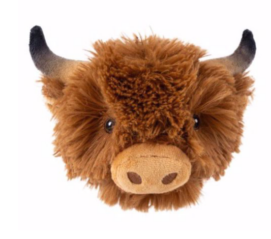 Tall Tails Highland Cow Head 2-in-1 4"