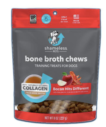 Shameless Bacon Bone Broth Chews 8oz