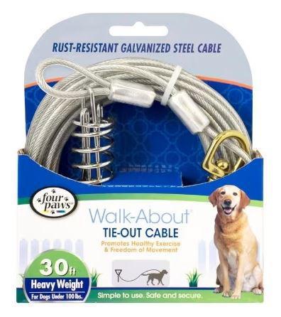 Four Paws 30' Heavy Weight Cable 100#