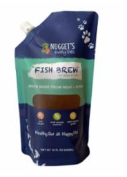 Nugget's Frozen Bone Brew Broth Fish 18z