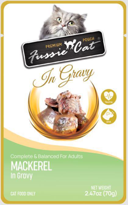 Fussie Cat Pouch Mackerel Gravy 2.47z