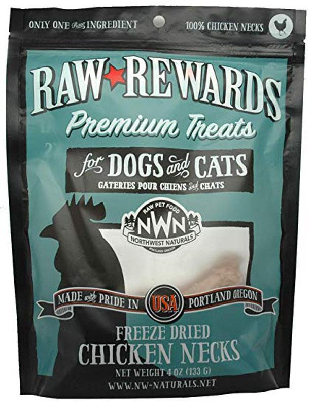 Raw Rewards Chicken Neck Treats 4oz