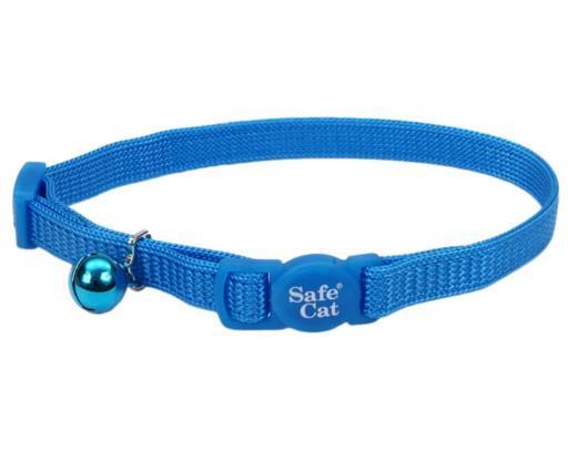 Safe Cat 3/8" Breakaway Cat Collar Blue Lagoon 8"x12"