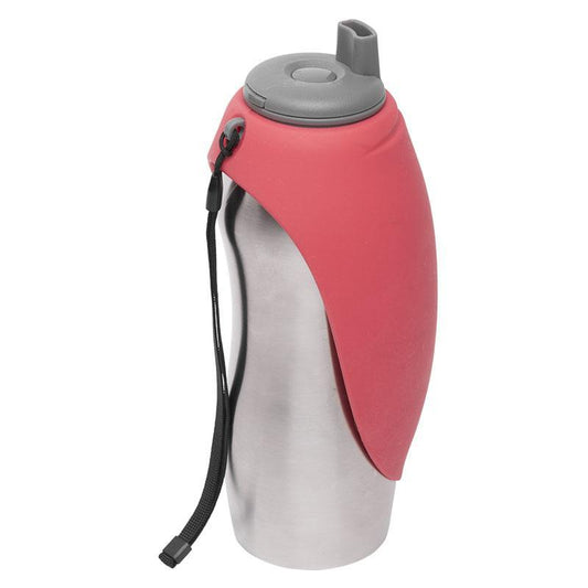 Messy Mutts Travel Bottle Red 24z