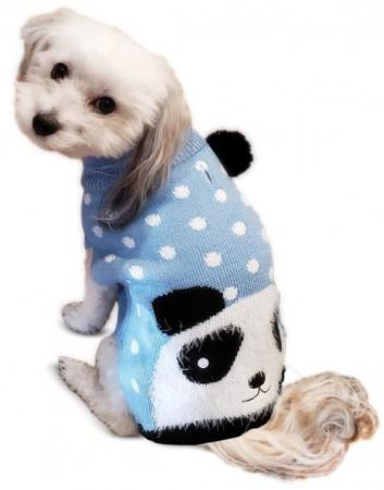 Fashion Pet Panda Sweater Blue XXS