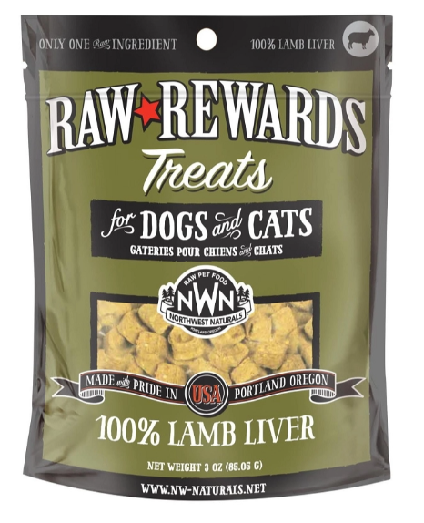 Raw Rewards Lamb Liver 3oz