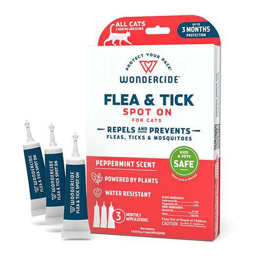 Wondercide Flea & Tick Cat Spot-On 3pk