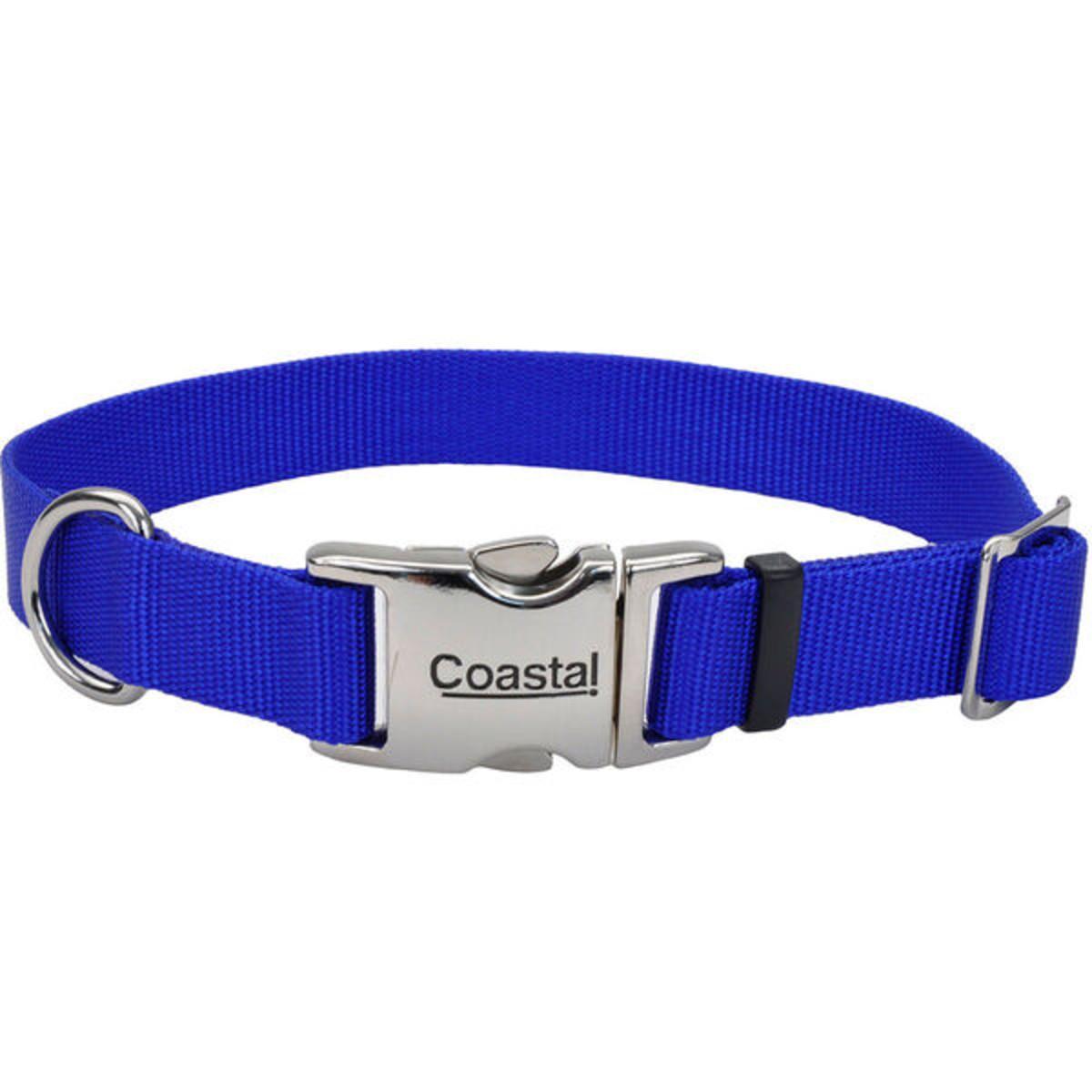 Coastal 3/4" Adj/Metal Collar Blue 14"-20"
