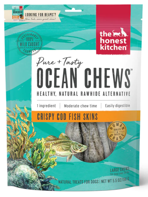 Ocean Chews Cod Skin LG 5.5z