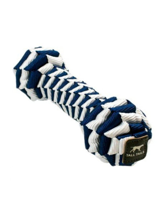 Tall Tails Braided Bone Navy 9"