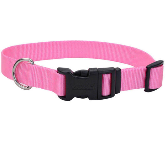 Coastal 3/4" Adj. Collar Pink 14"-20"