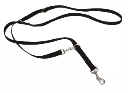 Coastal 3/4" Multi-Function Leash Black x6'